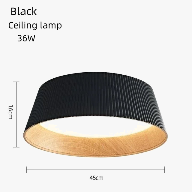 Suspension LED au plafond en Grain de bois
