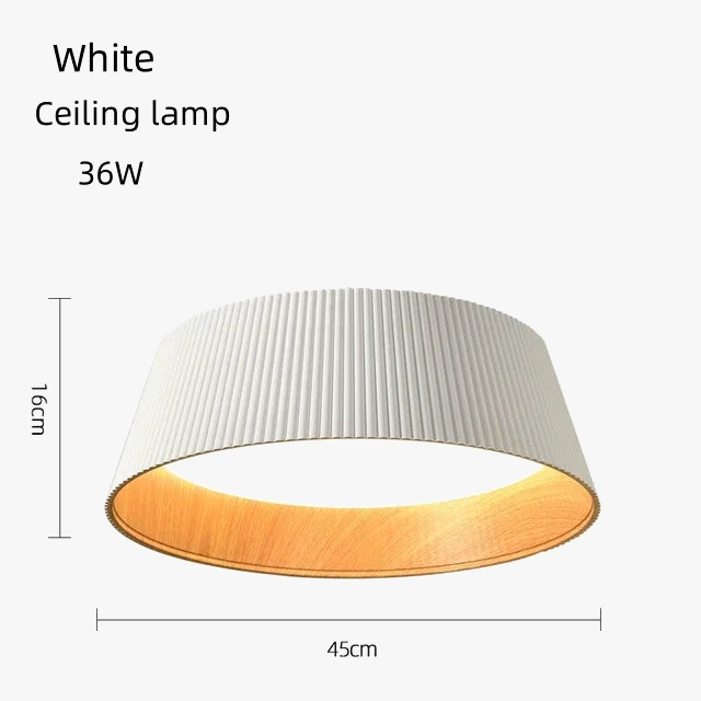 Suspension LED au plafond en Grain de bois
