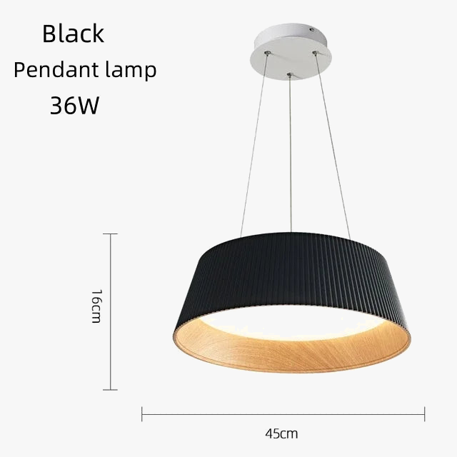 Suspension LED au plafond en Grain de bois
