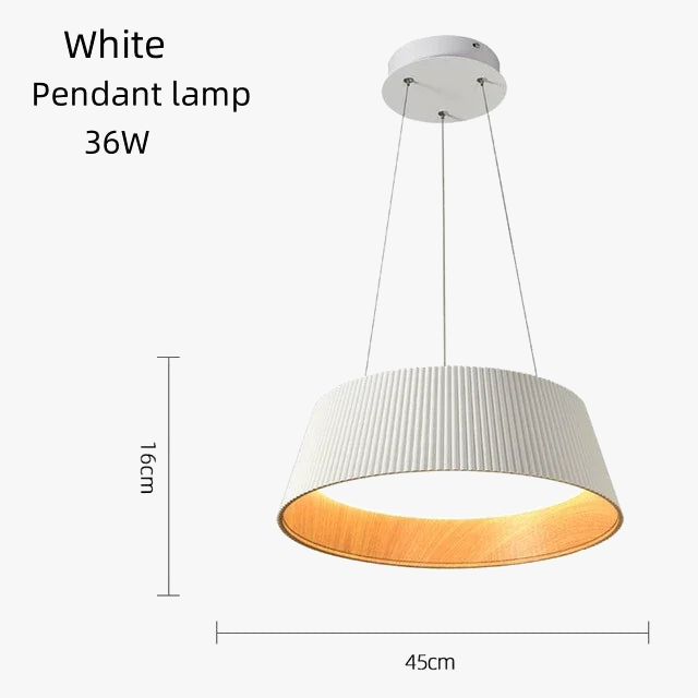 Suspension LED au plafond en Grain de bois