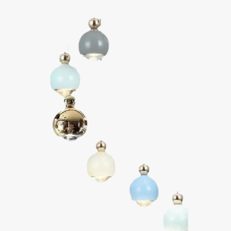 suspension led boule art déco pour décoration d'intérieur enfants