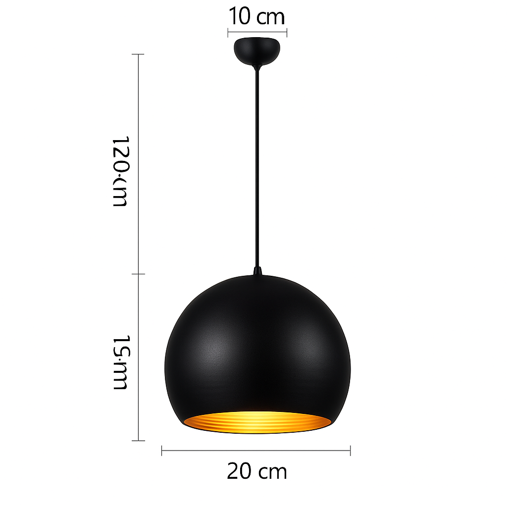 Suspension LED boule moderne colorée