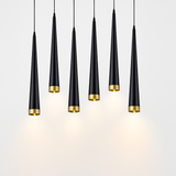 suspension led cône tube pour éclairage intérieur intensité variable