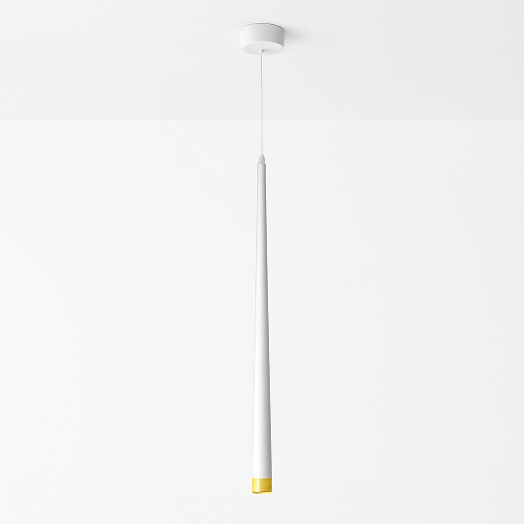 suspension led cône tube pour éclairage intérieur intensité variable