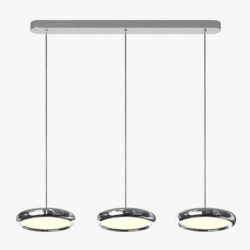 suspension led circulaire design moderne en aluminium pour intérieur