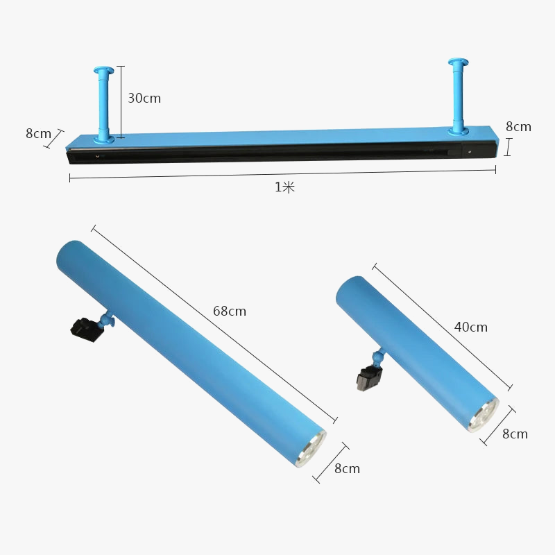 suspension led éclairage sur rail pour bar restaurant industriel
