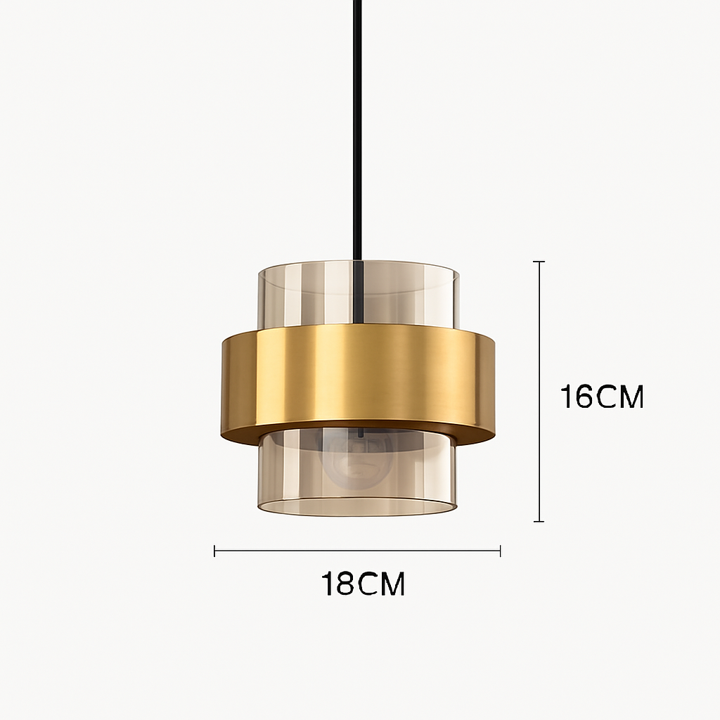 Suspension LED cylindriques en ou nordiques