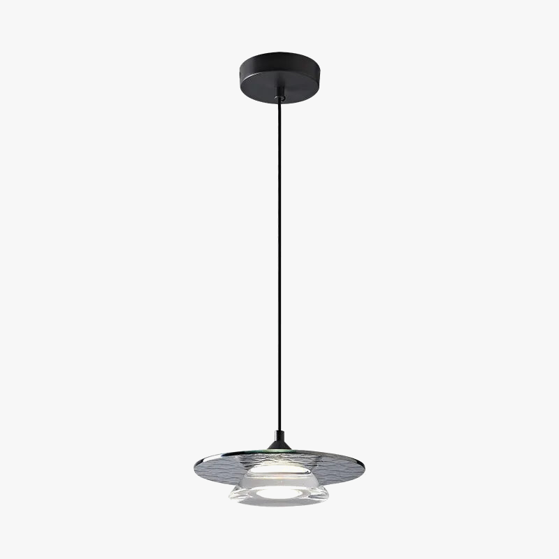 suspension led design moderne en verre et cuivre avec cordon réglable