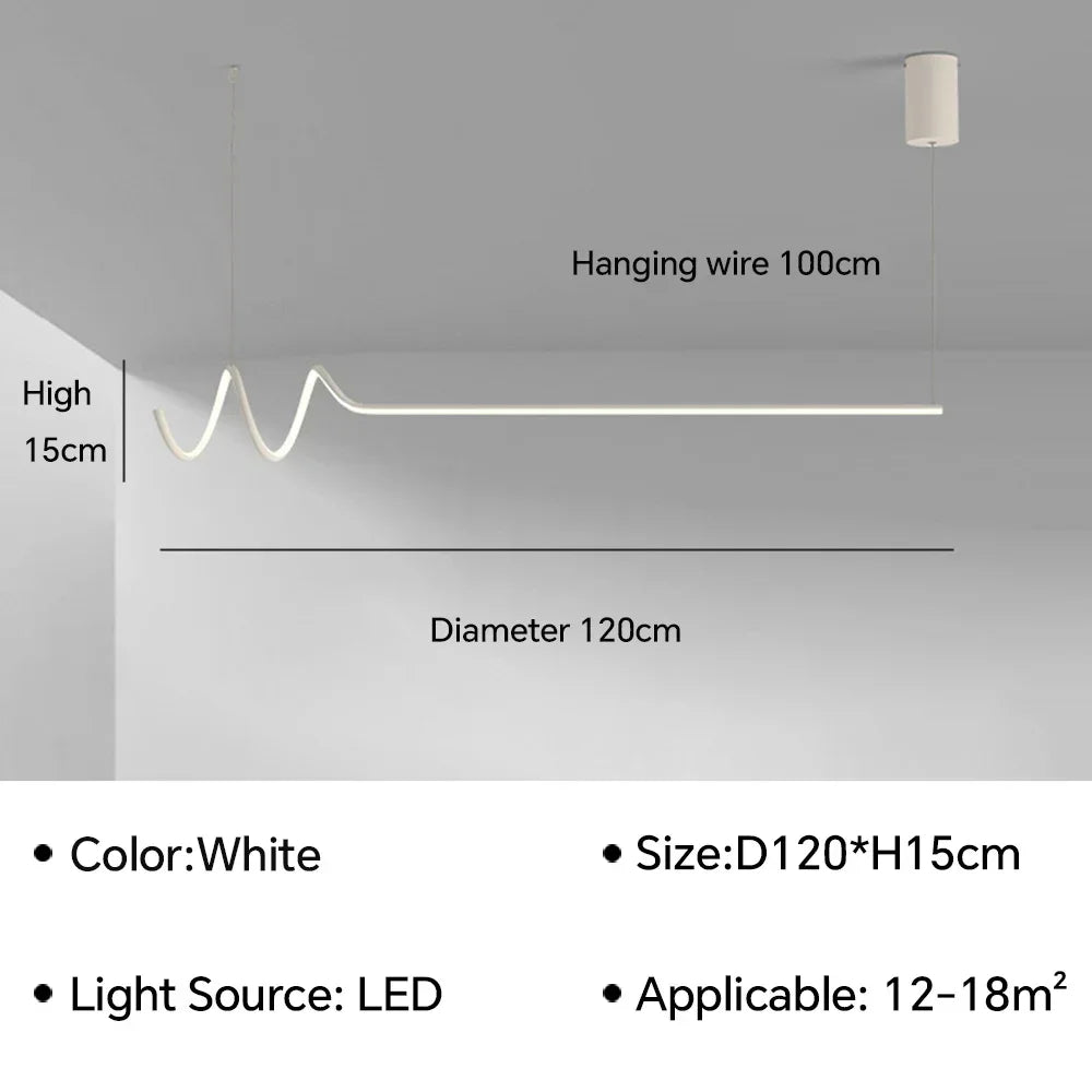 suspension LED design moderne idéale pour hôtels
