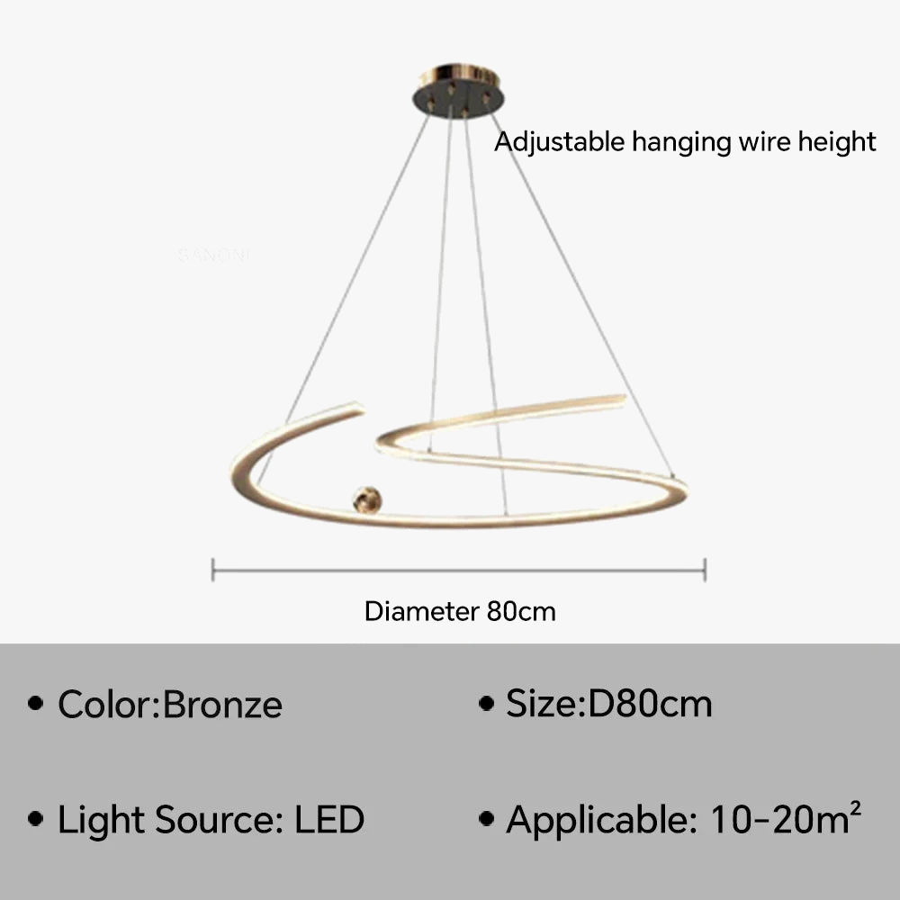suspension LED design moderne luminaire décoratif d'intérieur
