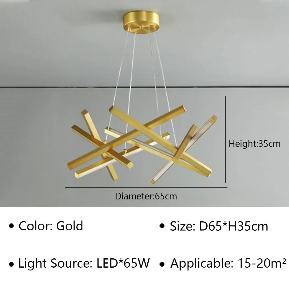 suspension LED design moderne pour décoration intérieure