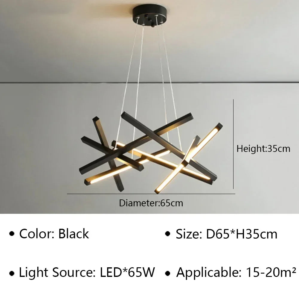 suspension LED design moderne pour décoration intérieure