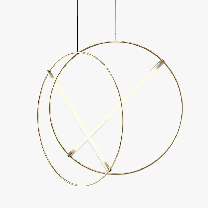 suspension LED design moderne simple luminaire décoratif rond