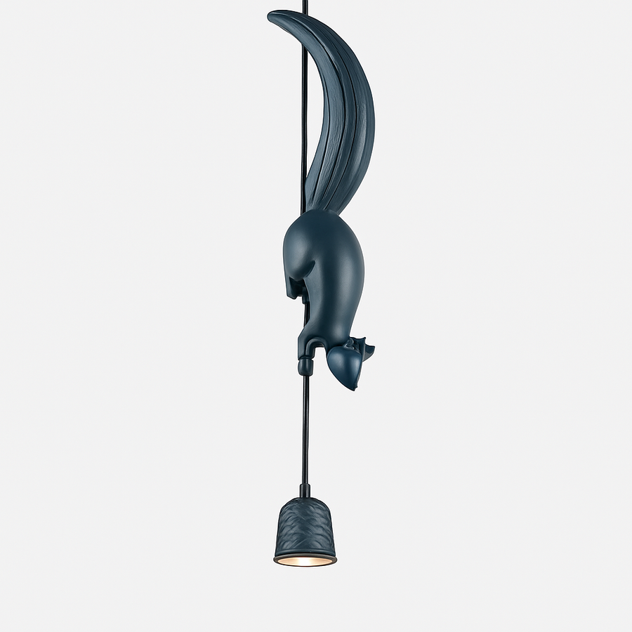 suspension LED design nordique animal écureuil en résine décoratif