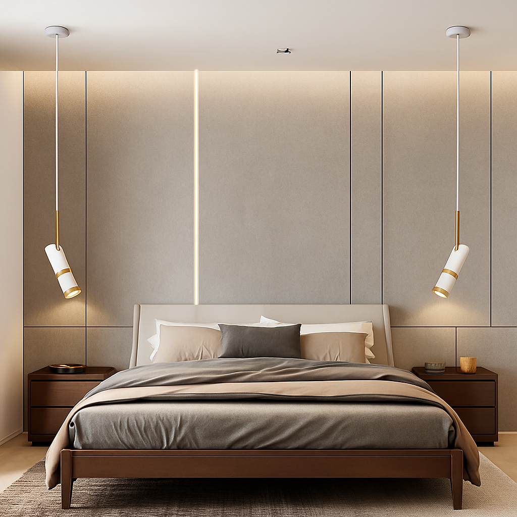 suspension LED design nordique rotatif plafonnier monté en surface réglable