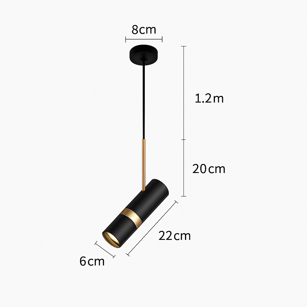 suspension LED design nordique rotatif plafonnier monté en surface réglable