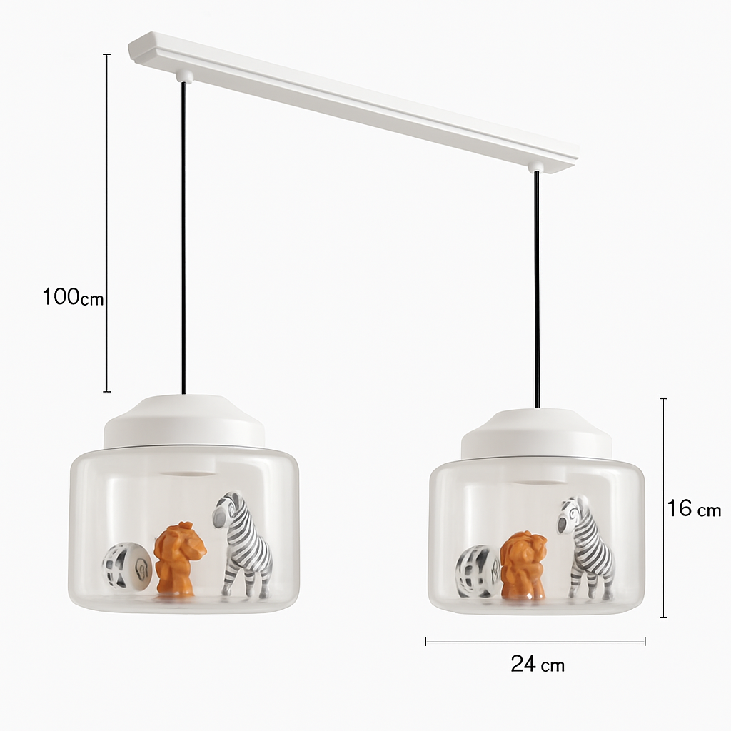 suspension led dessin animé nordique animaux mignons cadeau décoratif