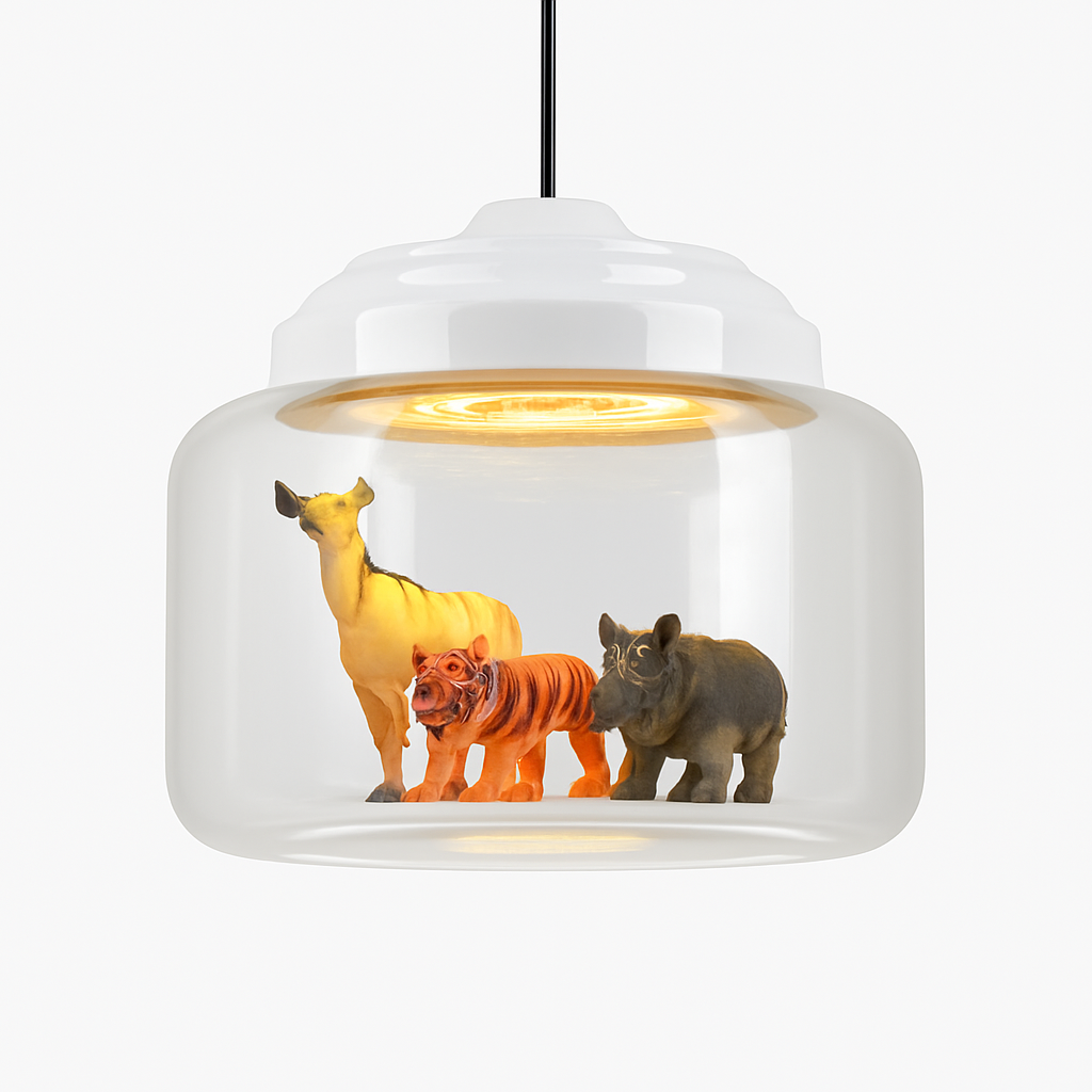 suspension led dessin animé nordique animaux mignons cadeau décoratif