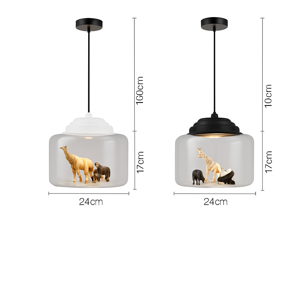 suspension led dessin animé nordique animaux mignons cadeau décoratif