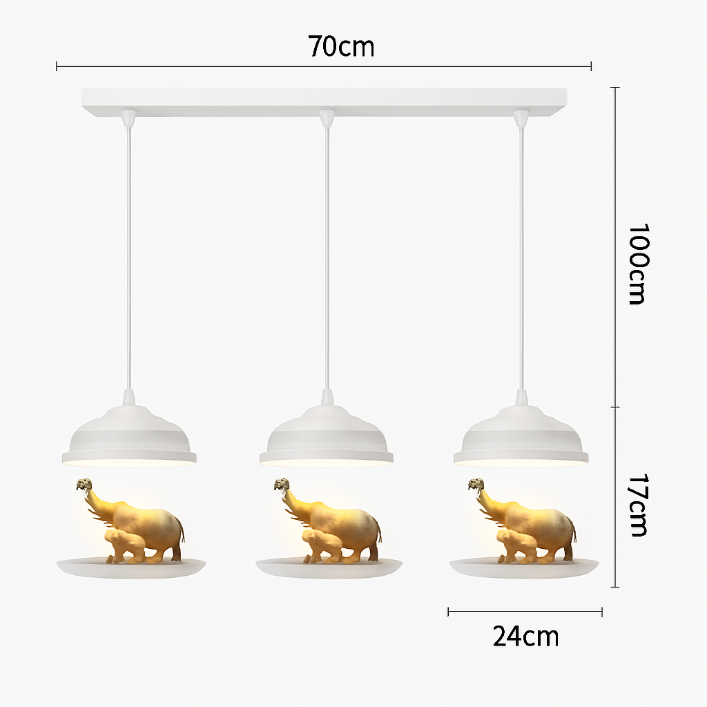 suspension led dessin animé nordique animaux mignons cadeau décoratif