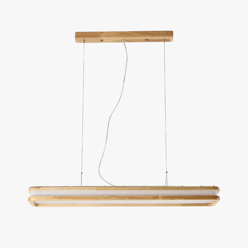 suspension LED en bois au design moderne décoratif d'intérieur