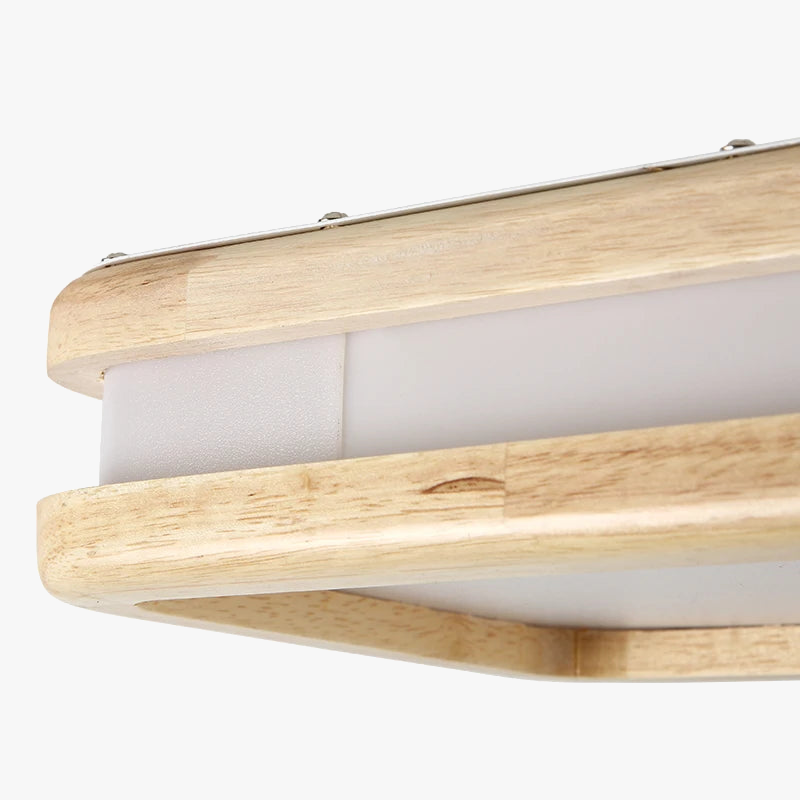 suspension LED en bois au design moderne décoratif d'intérieur