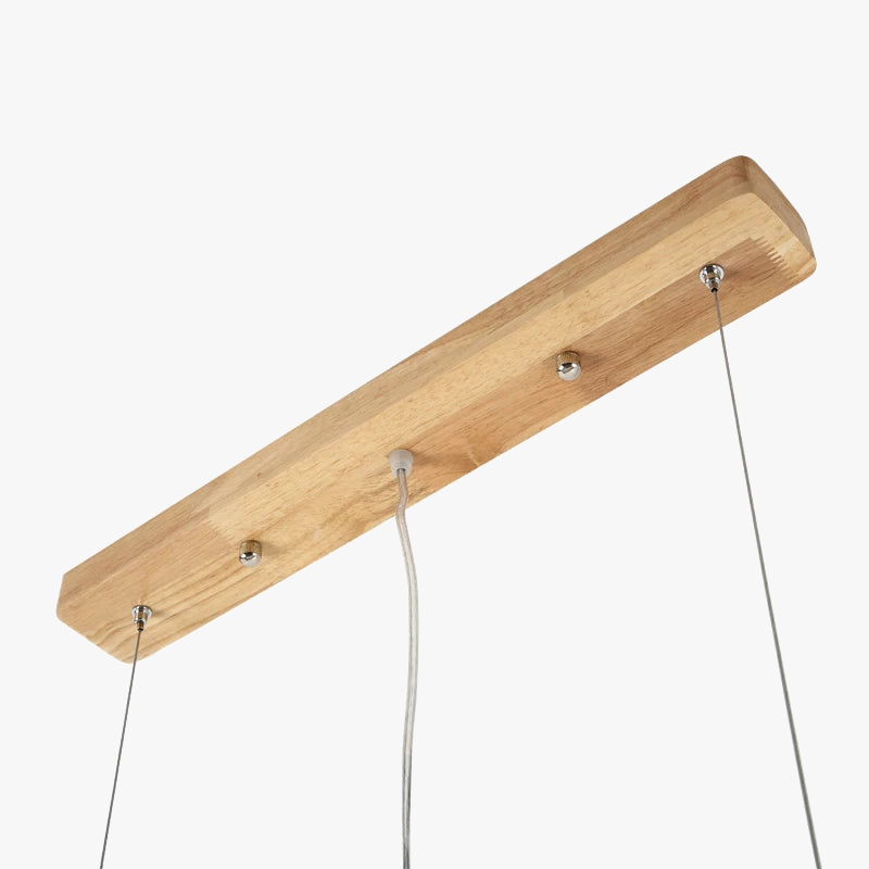 suspension LED en bois au design moderne décoratif d'intérieur