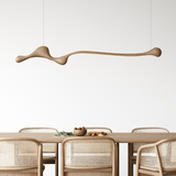 Suspension LED en bois de frêne au design moderne