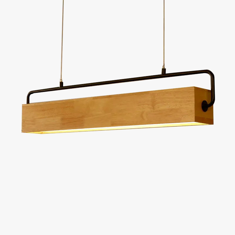 suspension led en bois du japon style nordique moderne