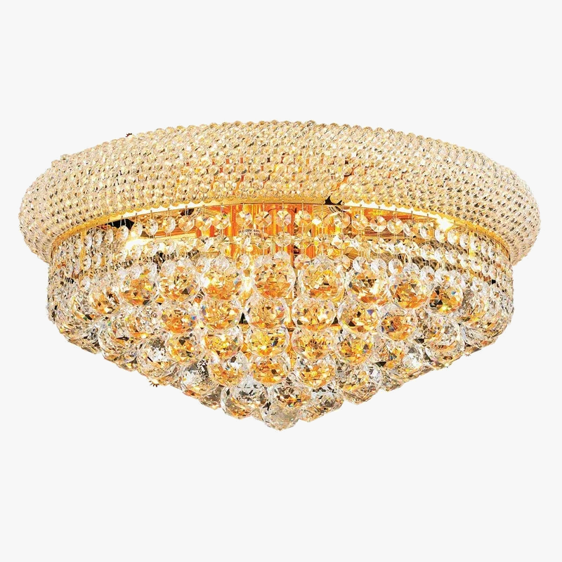 suspension led en cristal de luxe design moderne