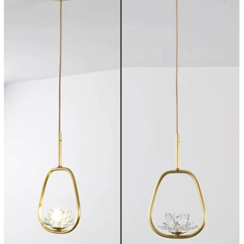 Suspension LED en cristal Zen