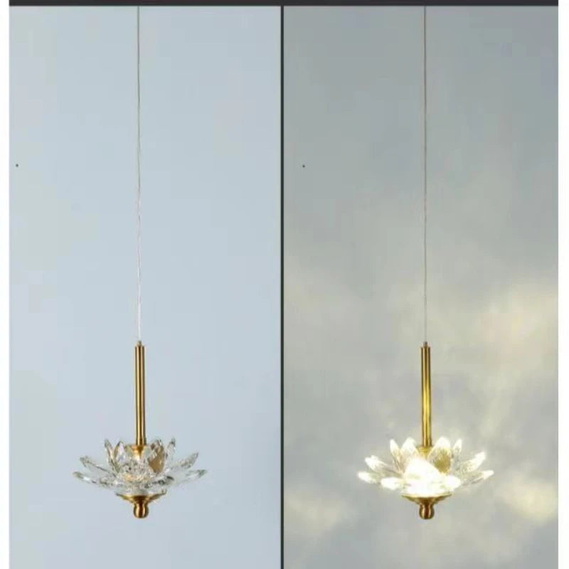 Suspension LED en cristal Zen