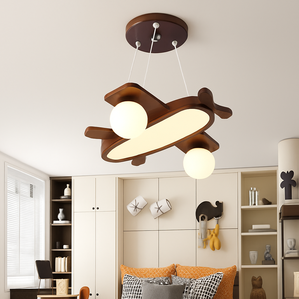 suspension LED en forme d'avion style nordique décorative