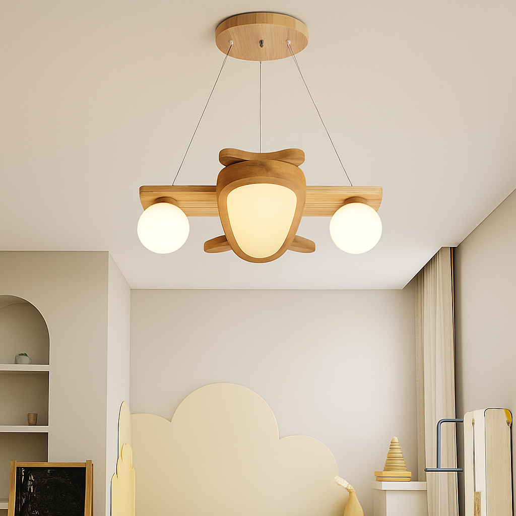 suspension LED en forme d'avion style nordique décorative
