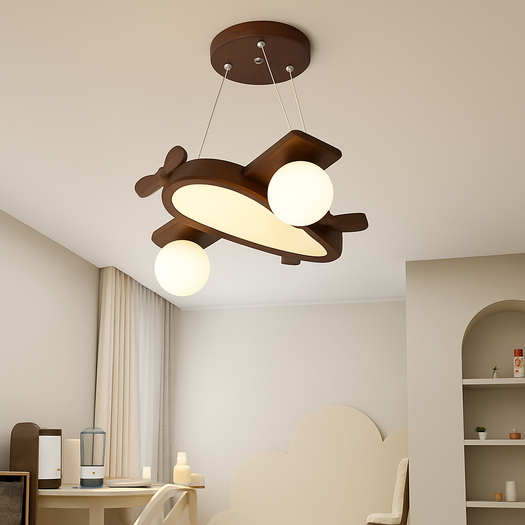 suspension LED en forme d'avion style nordique décorative