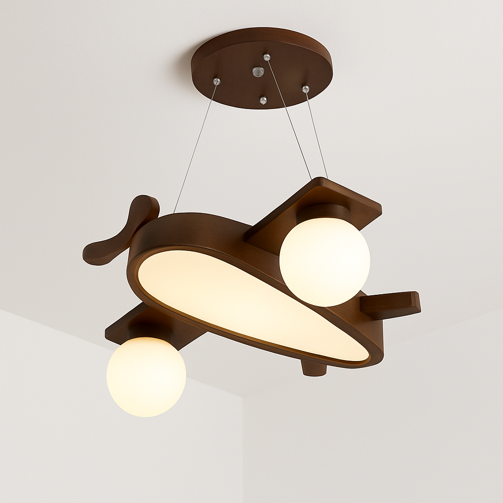 suspension LED en forme d'avion style nordique décorative