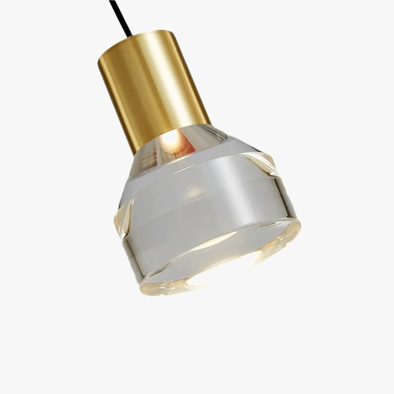 suspension LED en forme de diamant moderne et élégante