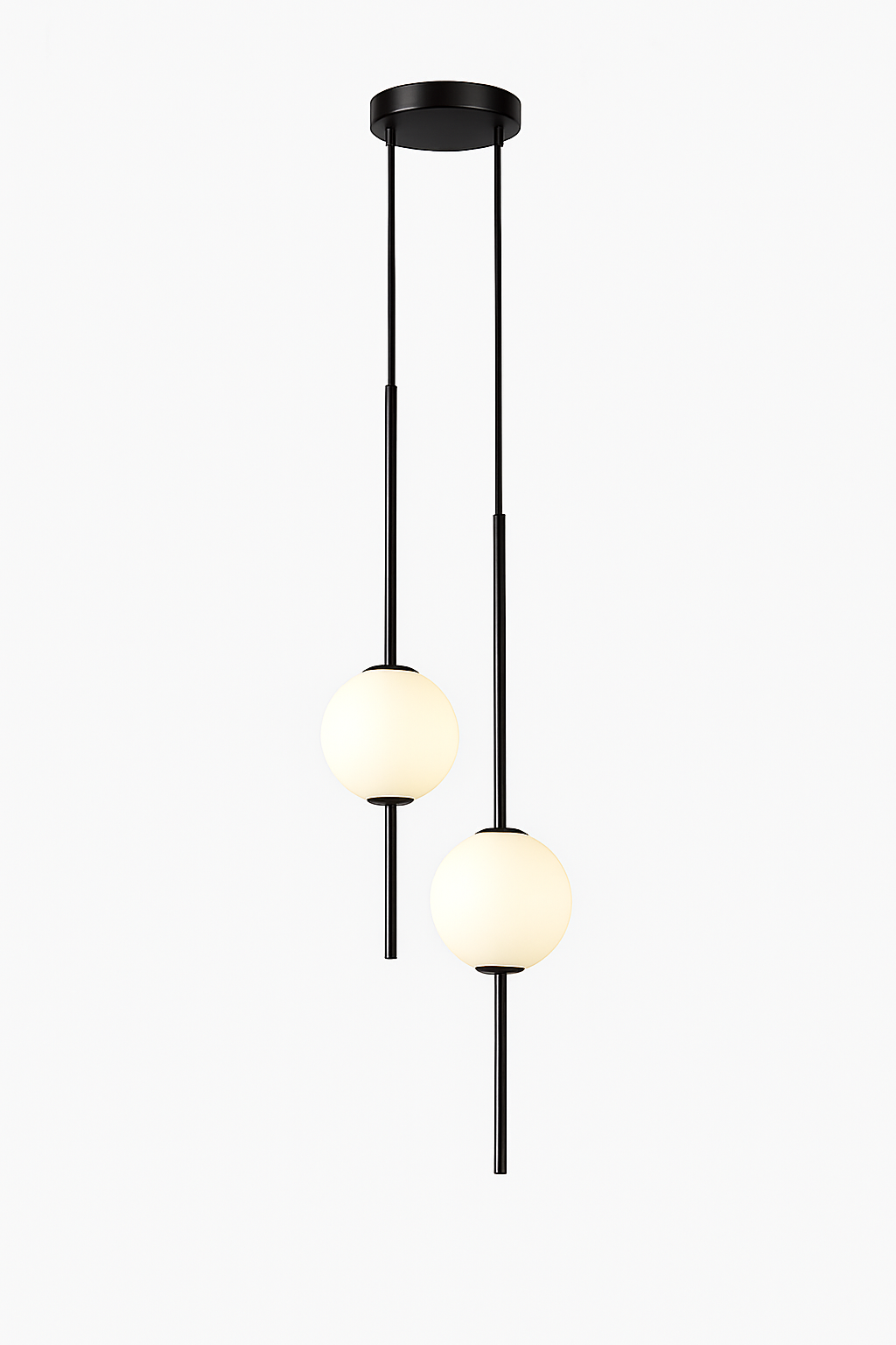 suspension LED en laiton design moderne avec cordon réglable en verre de cristal