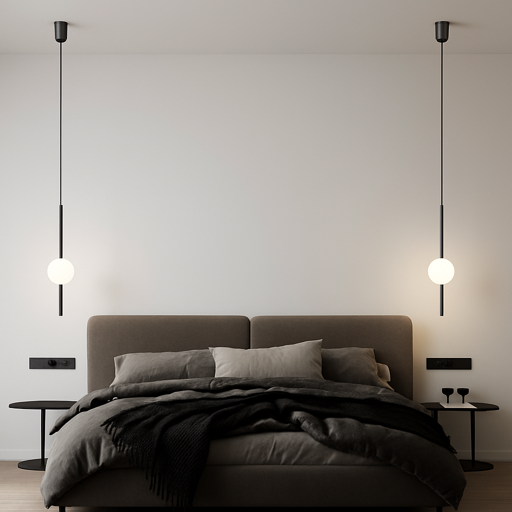 suspension LED en laiton design moderne avec cordon réglable en verre de cristal