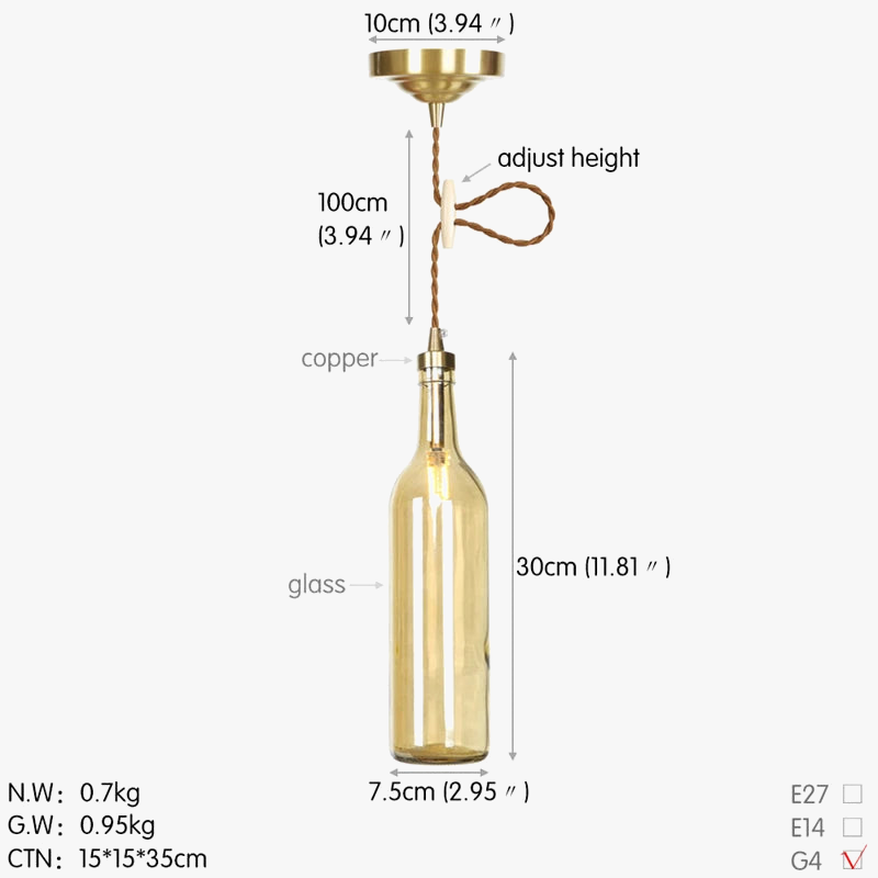 suspension LED en laiton et verre design moderne décoratif