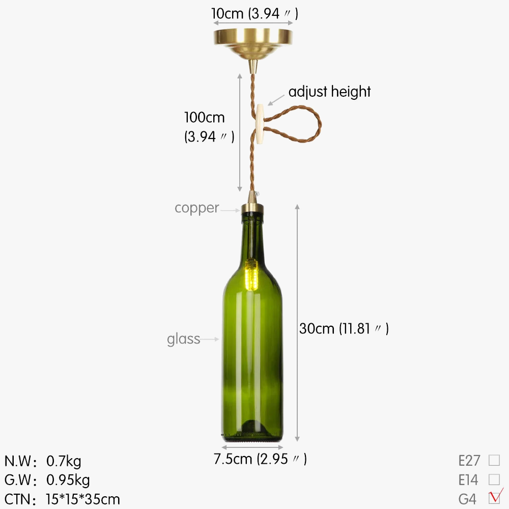suspension LED en laiton et verre design moderne décoratif