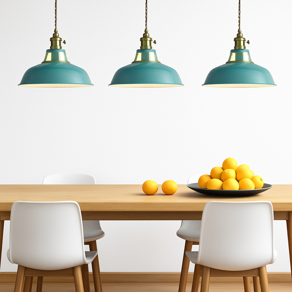 Suspension LED en métal coloré Loft