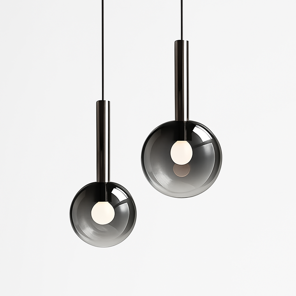 suspension led en métal et acrylique design nordique moderne