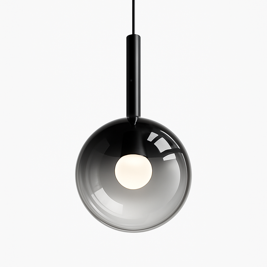 suspension led en métal et acrylique design nordique moderne