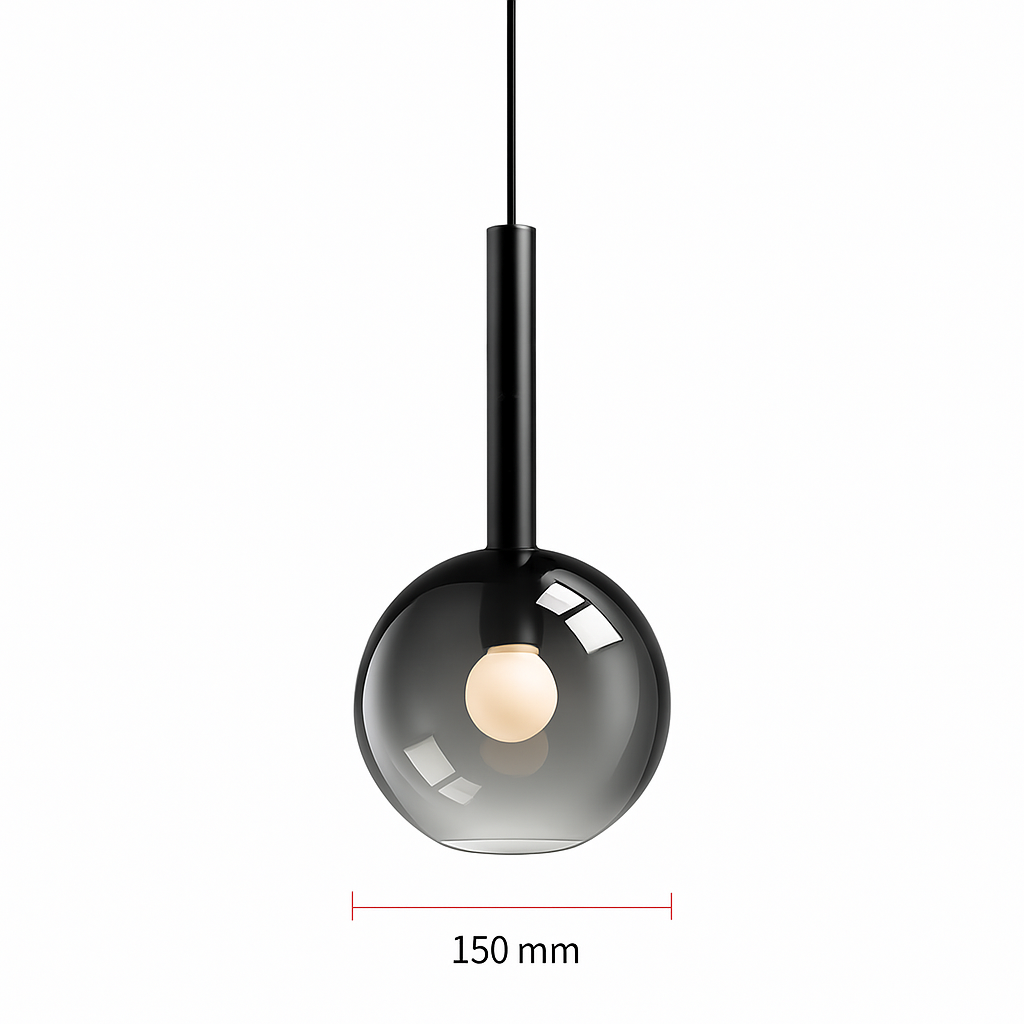 suspension led en métal et acrylique design nordique moderne