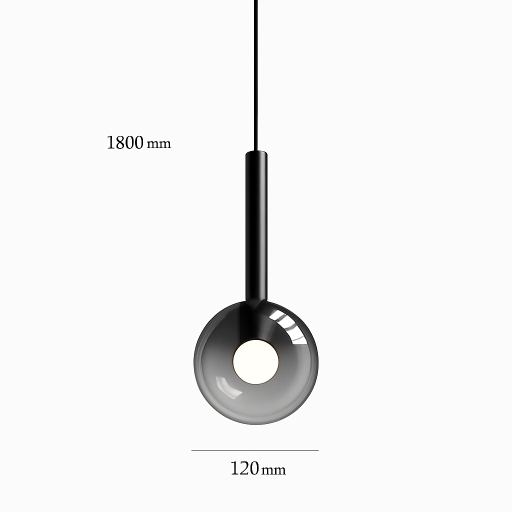suspension led en métal et acrylique design nordique moderne