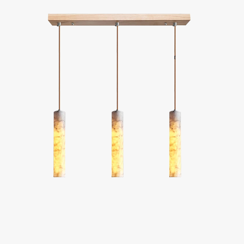 suspension LED en marbre design moderne de luxe
