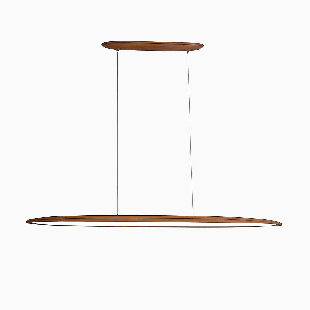 suspension LED en noyer noir tendance