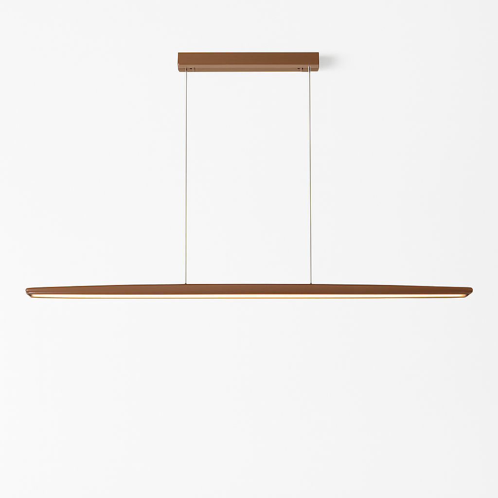 suspension LED en noyer noir tendance