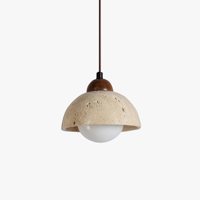 suspension led en pierre naturelle avec cordon réglable